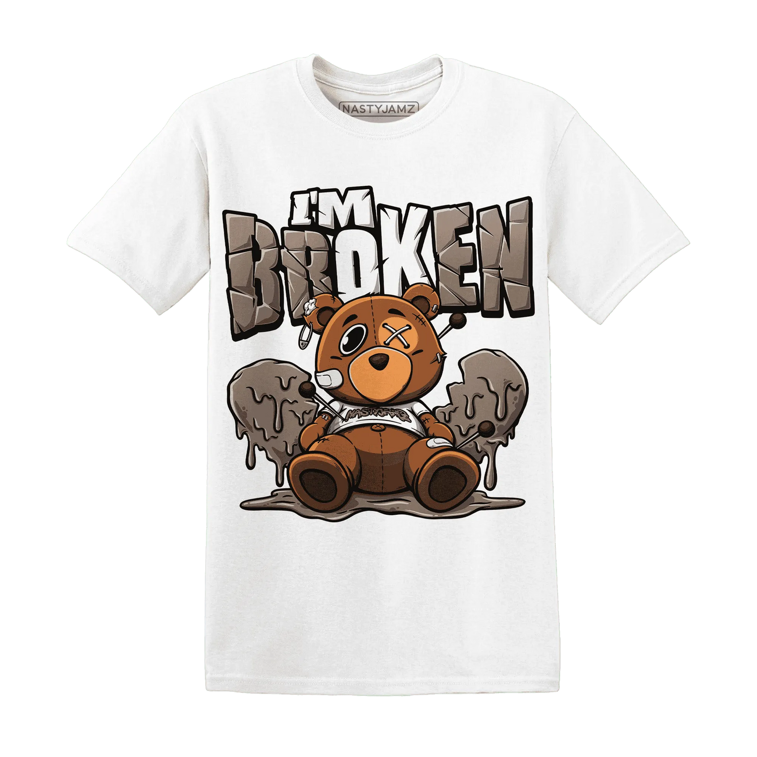 NastyJamz-Low-Mocha-1s-T-Shirt-Match-Im-Broken-BER