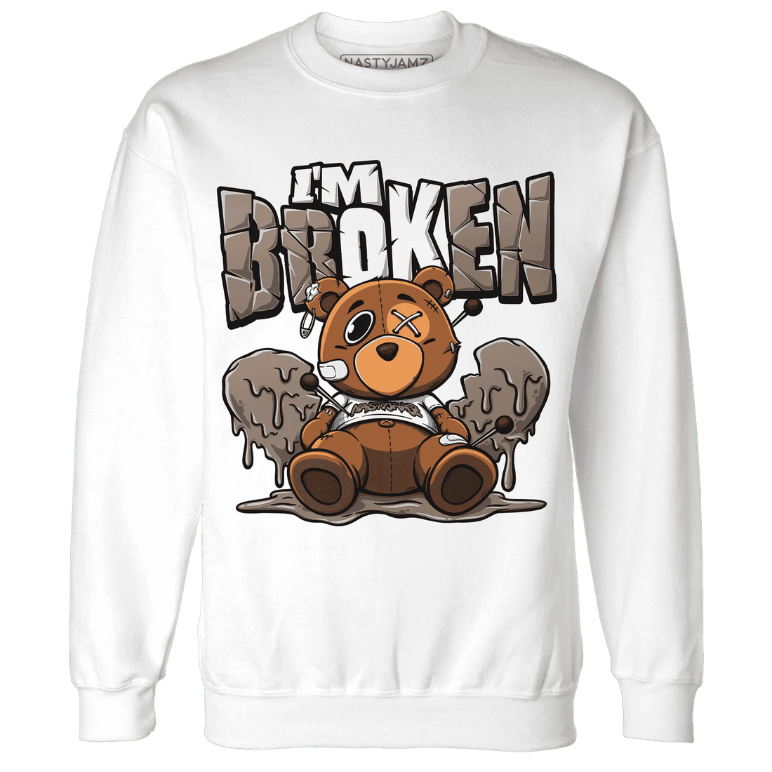 NastyJamz-Low-Mocha-1s-Sweatshirt-Match-Im-Broken-BER