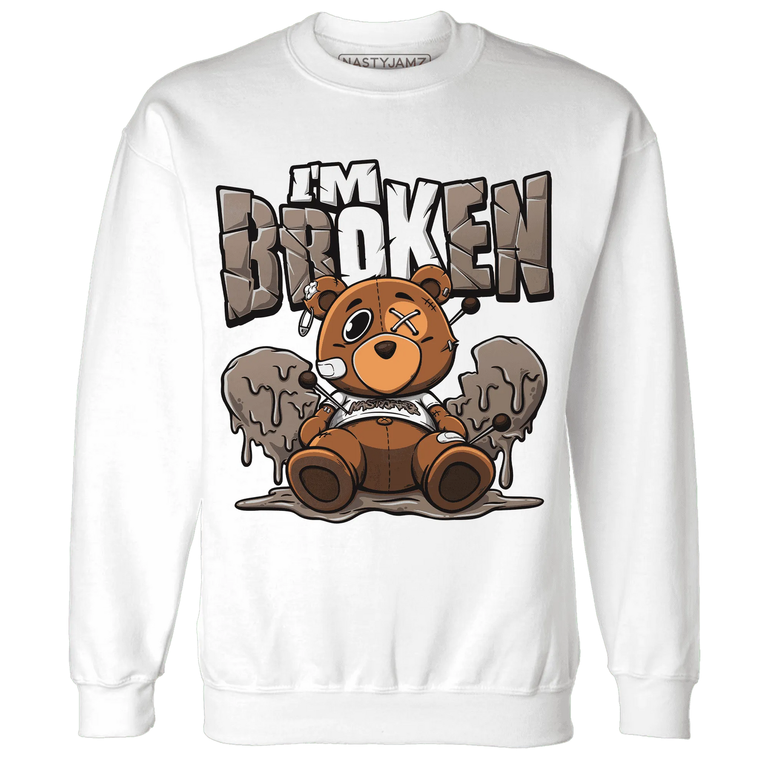 NastyJamz-Low-Mocha-1s-Sweatshirt-Match-Im-Broken-BER