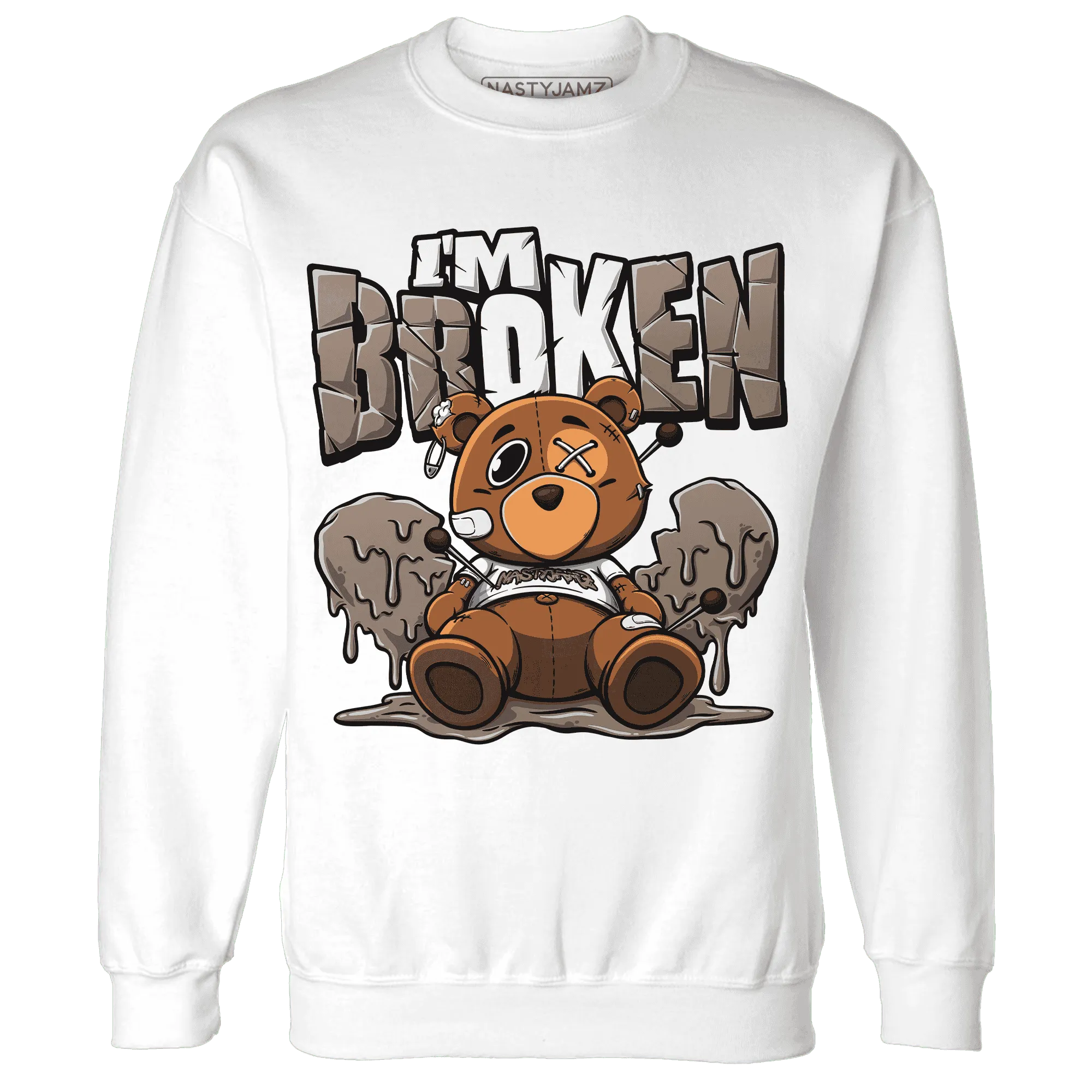 NastyJamz-Low-Mocha-1s-Sweatshirt-Match-Im-Broken-BER