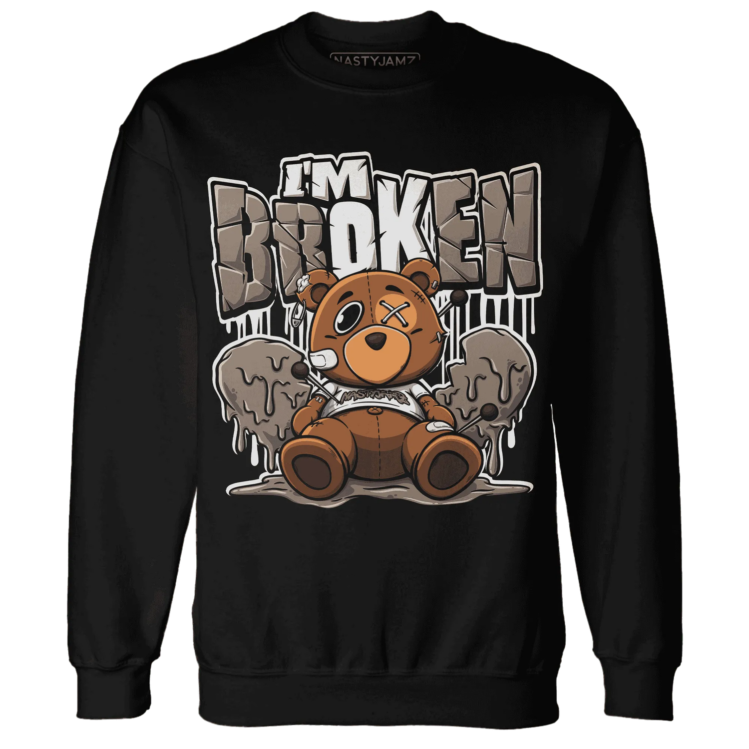 NastyJamz-Low-Mocha-1s-Sweatshirt-Match-Im-Broken-BER