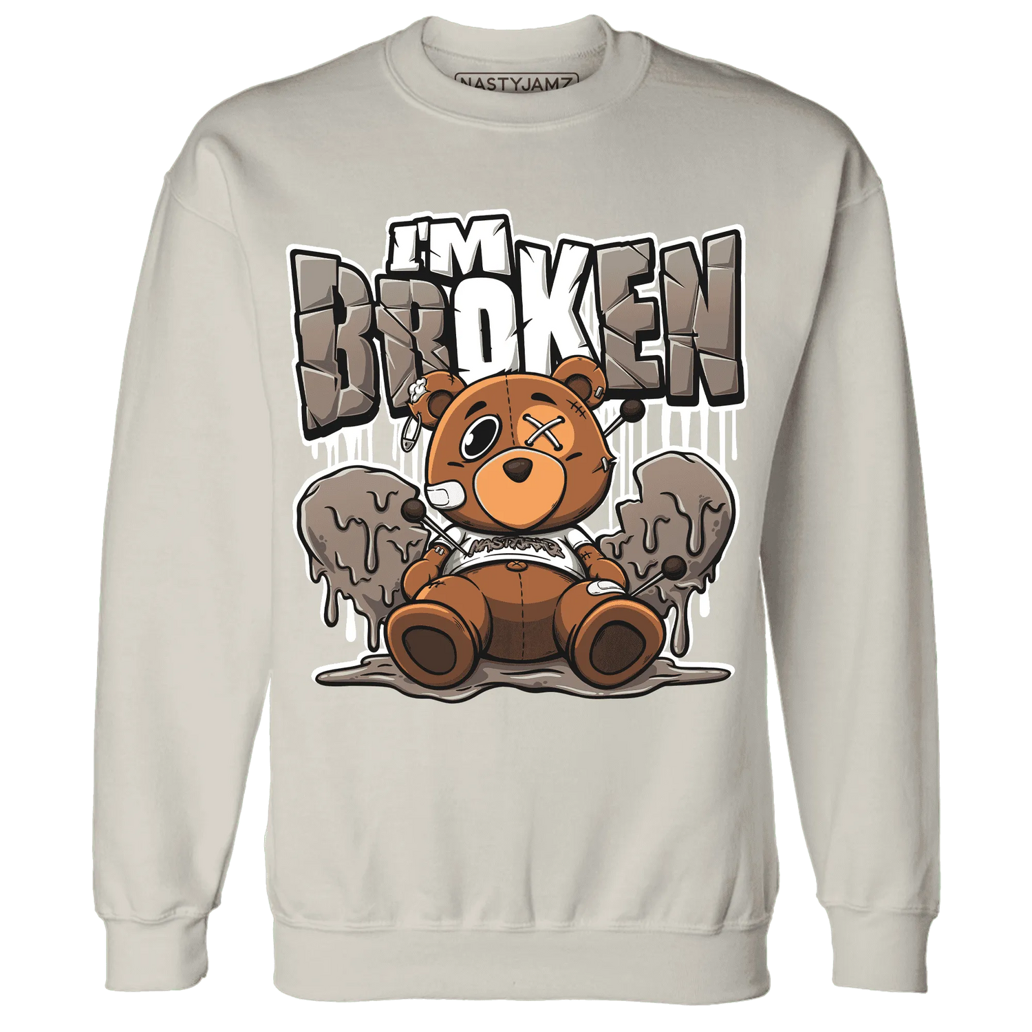 NastyJamz-Low-Mocha-1s-Sweatshirt-Match-Im-Broken-BER