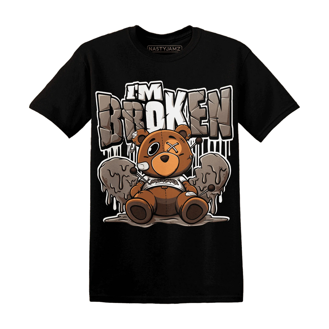 NastyJamz-Low-Mocha-1s-T-Shirt-Match-Im-Broken-BER