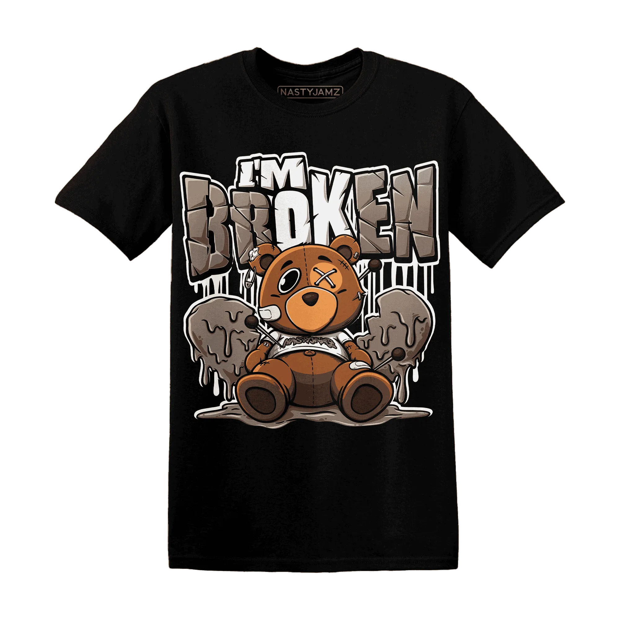 NastyJamz-Low-Mocha-1s-T-Shirt-Match-Im-Broken-BER