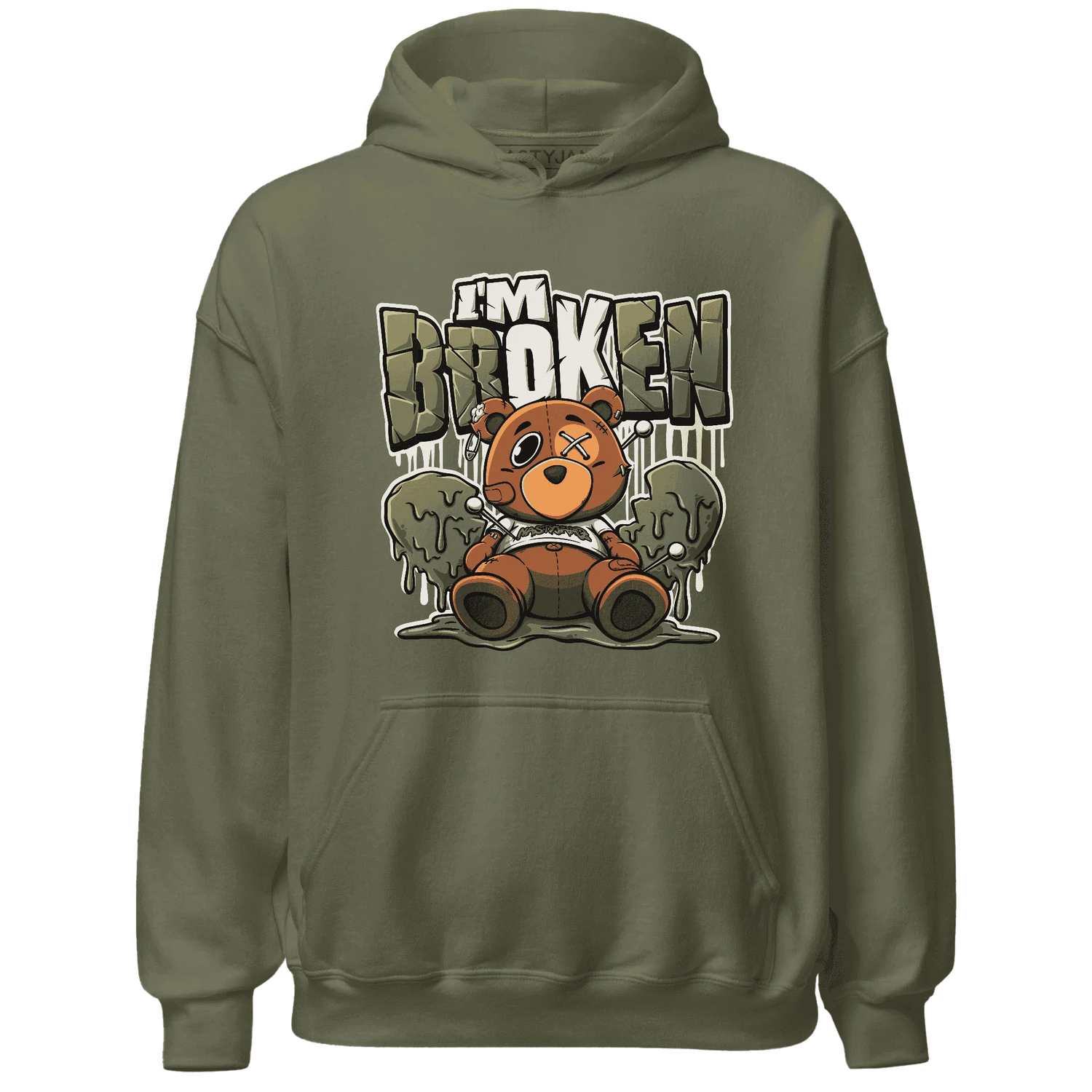 NastyJamz-Medium-Olive-1s-Hoodie-Match-Im-Broken-BER
