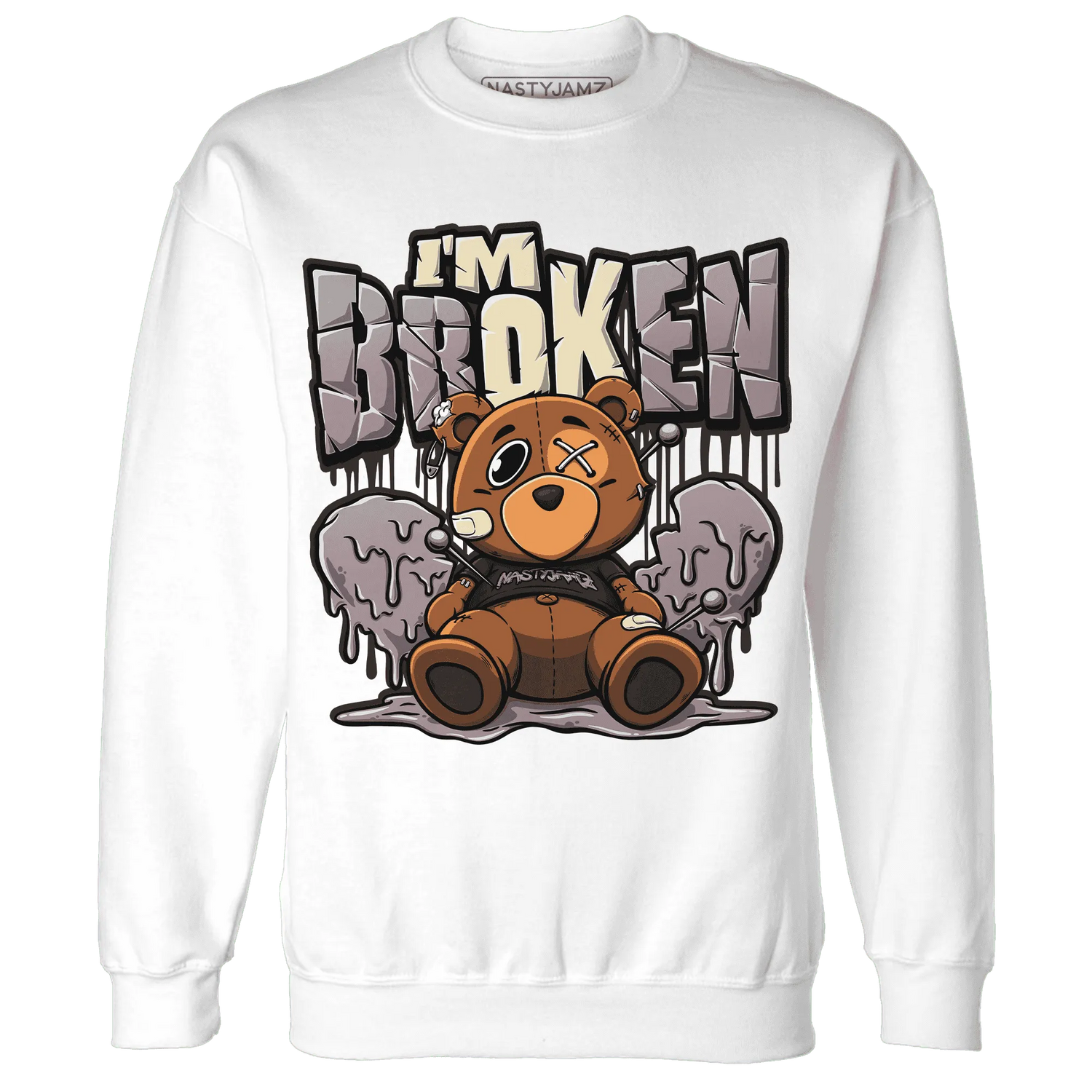 NastyJamz-Black-Violet-Ore-3s-Sweatshirt-Match-Im-Broken-BER
