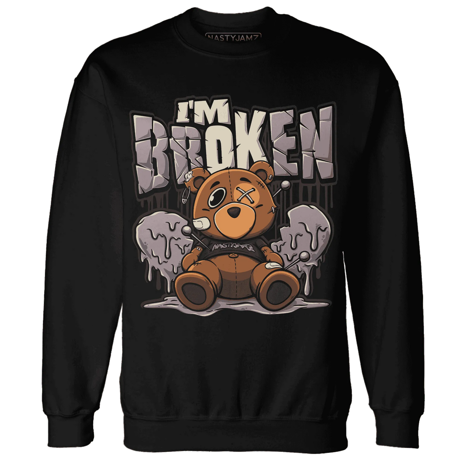 NastyJamz-Black-Violet-Ore-3s-Sweatshirt-Match-Im-Broken-BER