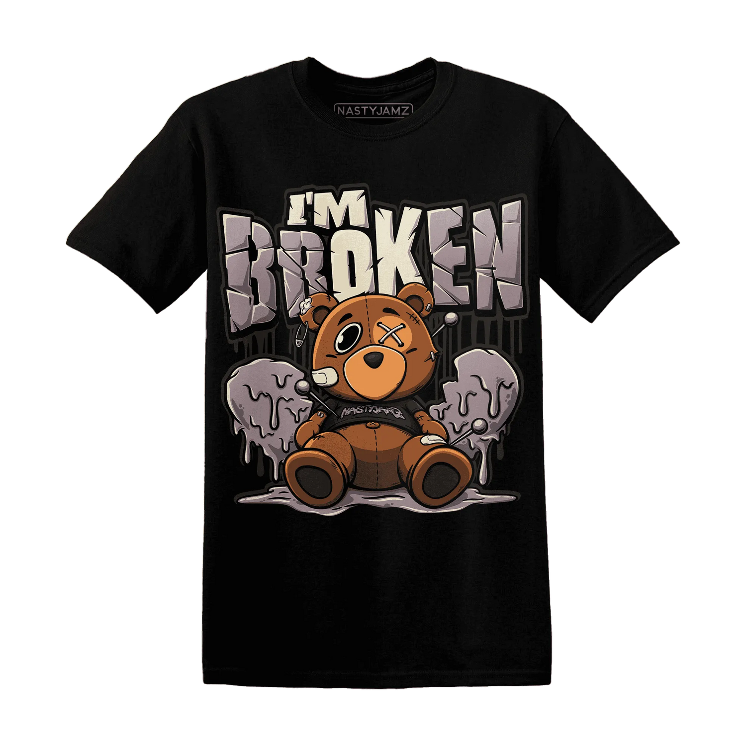 NastyJamz-Black-Violet-Ore-3s-T-Shirt-Match-Im-Broken-BER