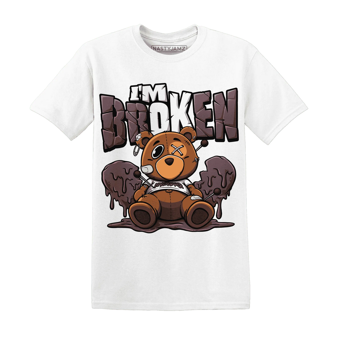 NastyJamz-Burgundy-Crush-3s-T-Shirt-Match-Im-Broken-BER