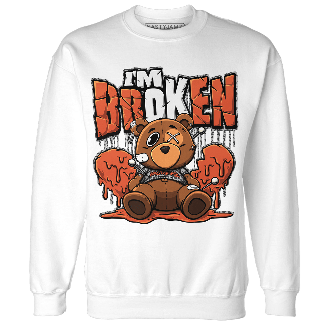 Georgia Peach 3s Sweatshirt Match Im Broken BER - NastyJamz