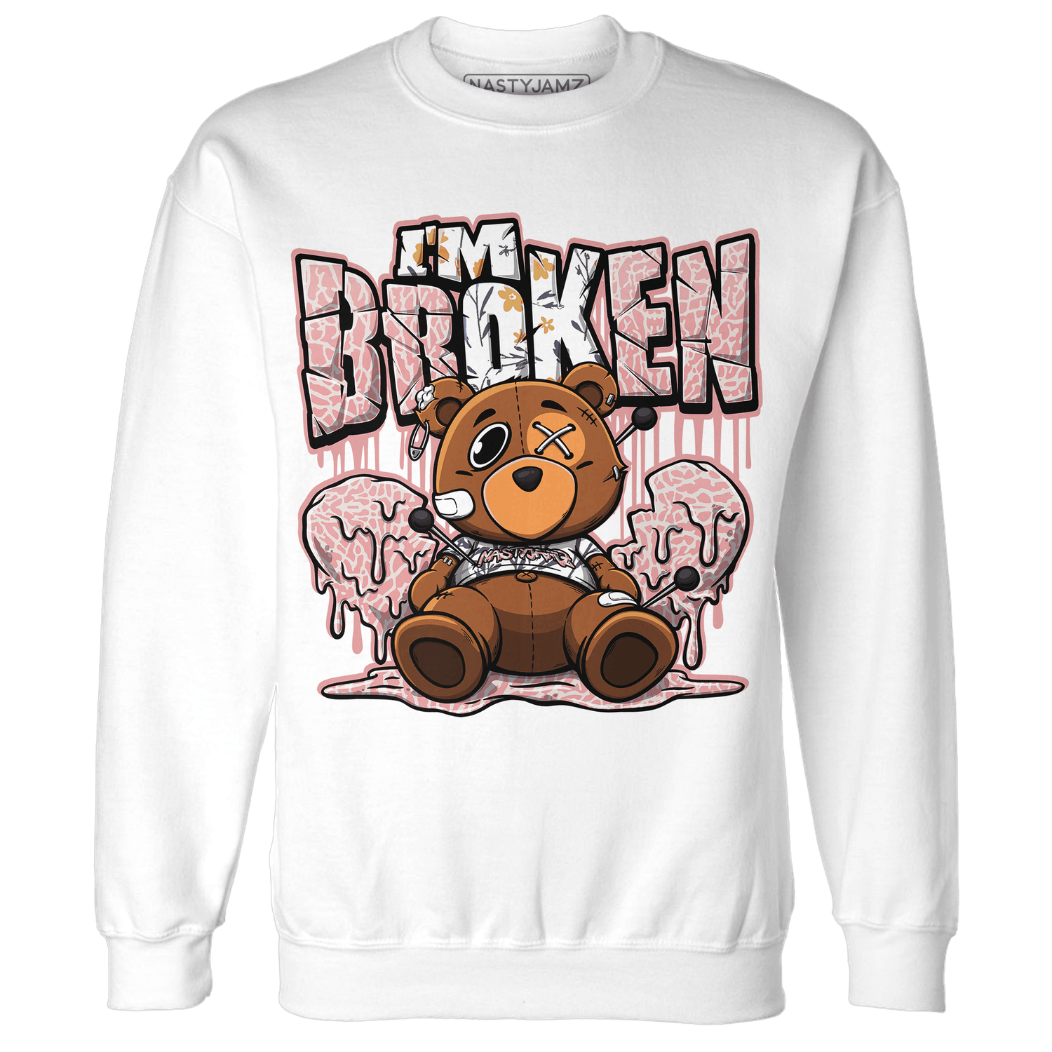 Red Stardust 3s Sweatshirt Match Im Broken BER - NastyJamz