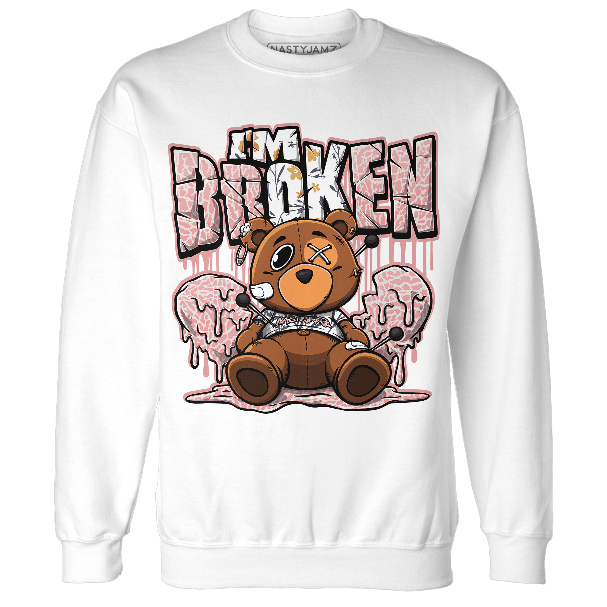 Red Stardust 3s Sweatshirt Match Im Broken BER - NastyJamz