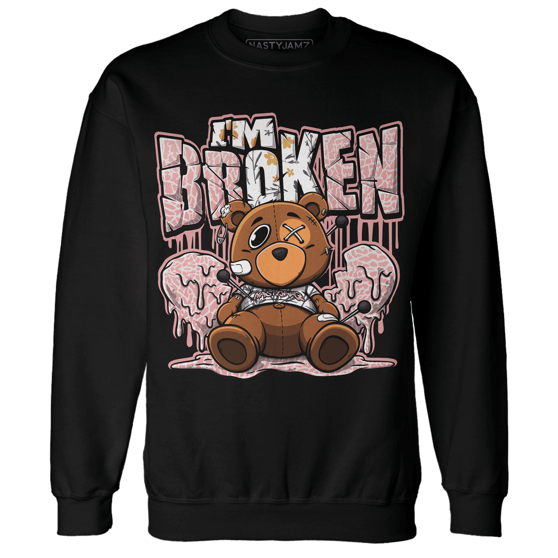 Red Stardust 3s Sweatshirt Match Im Broken BER - NastyJamz