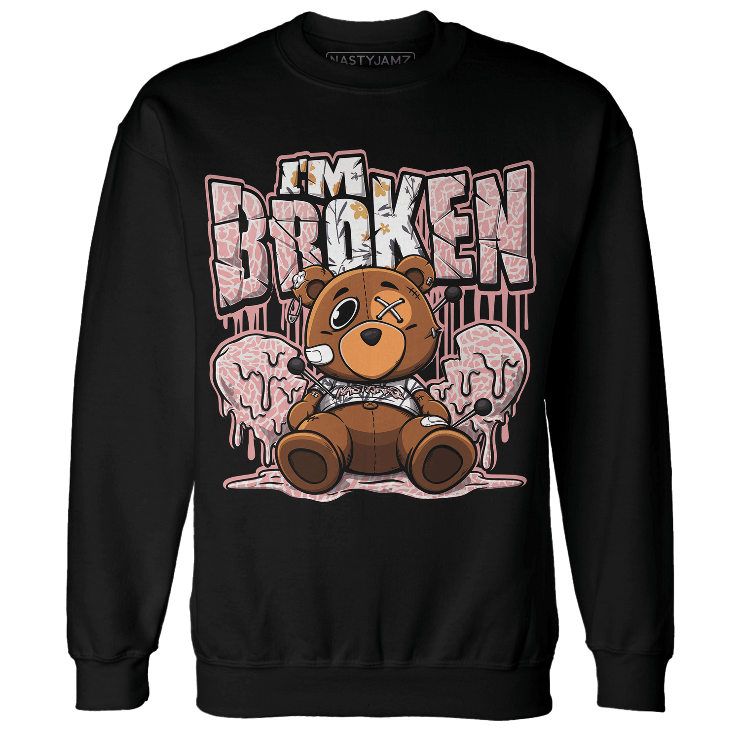 Red Stardust 3s Sweatshirt Match Im Broken BER - NastyJamz