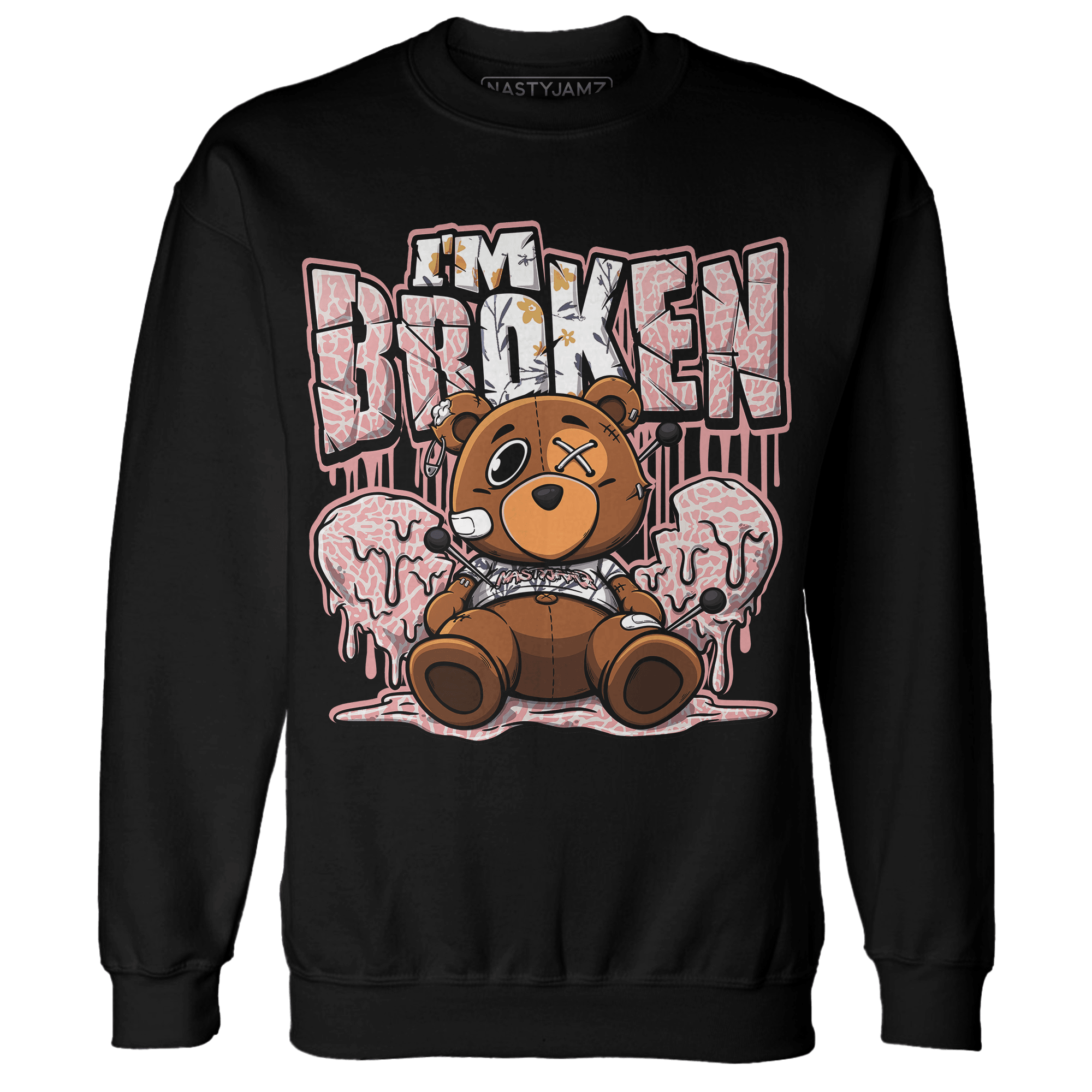Red Stardust 3s Sweatshirt Match Im Broken BER - NastyJamz