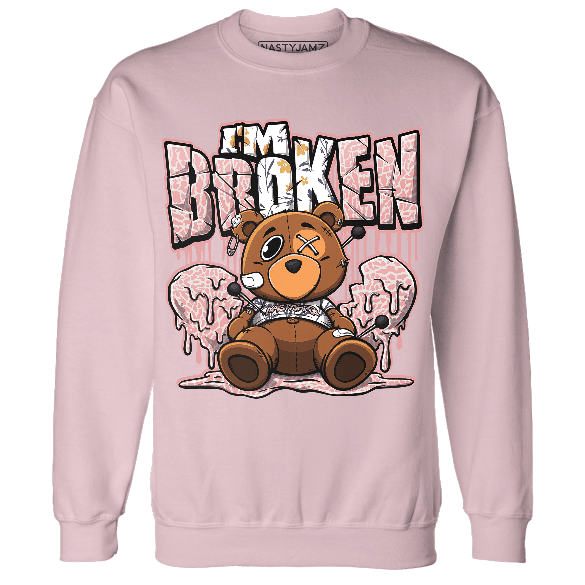 Red Stardust 3s Sweatshirt Match Im Broken BER - NastyJamz