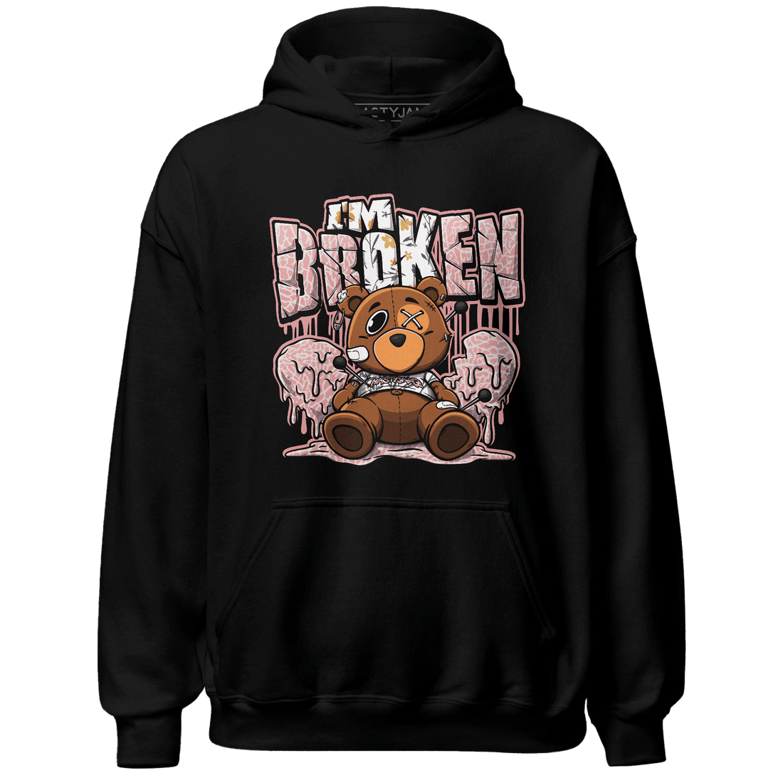 Red Stardust 3s Hoodie Match Im Broken BER - NastyJamz
