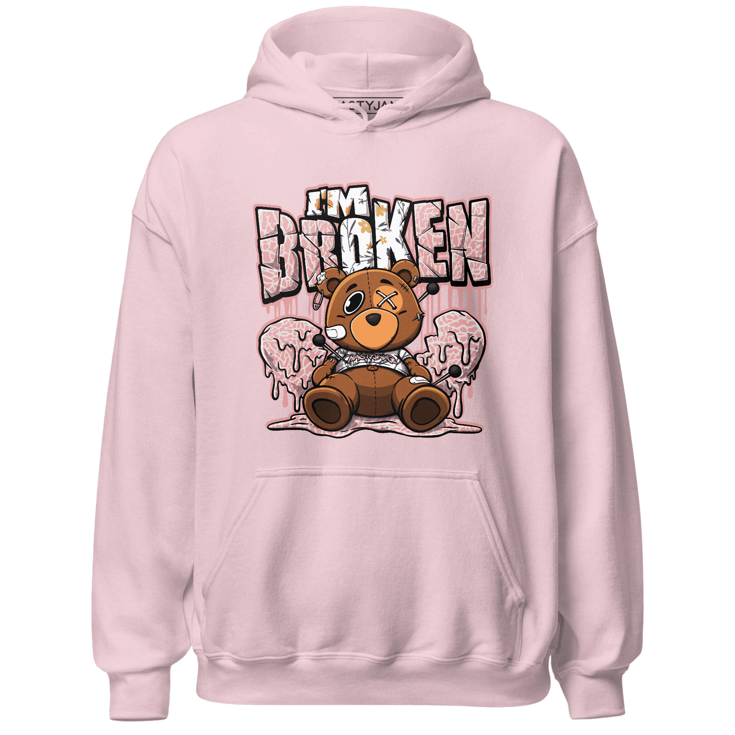 Red Stardust 3s Hoodie Match Im Broken BER - NastyJamz