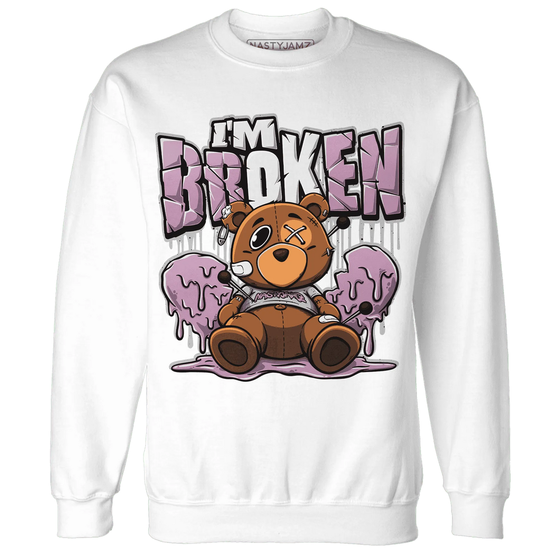 Orchid-Neutral-Grey-Black-White-4s-NastyJamz-Sweatshirt-Match-Im-Broken-BER