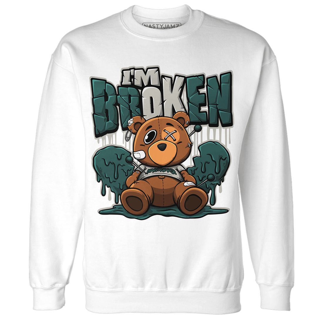Oxidized Green 4s Sweatshirt Match Im Broken BER - NastyJamz