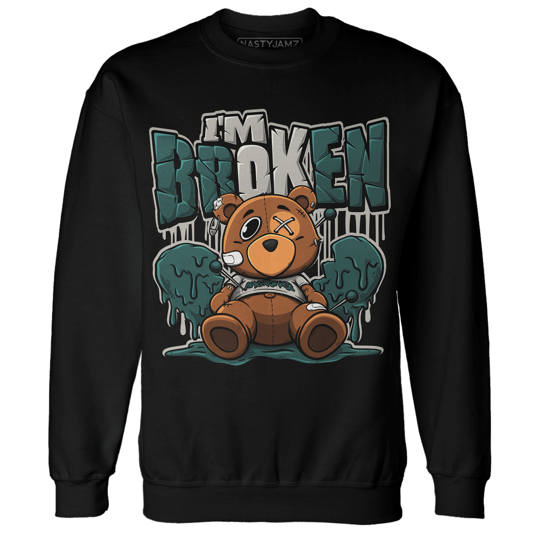 Oxidized Green 4s Sweatshirt Match Im Broken BER - NastyJamz