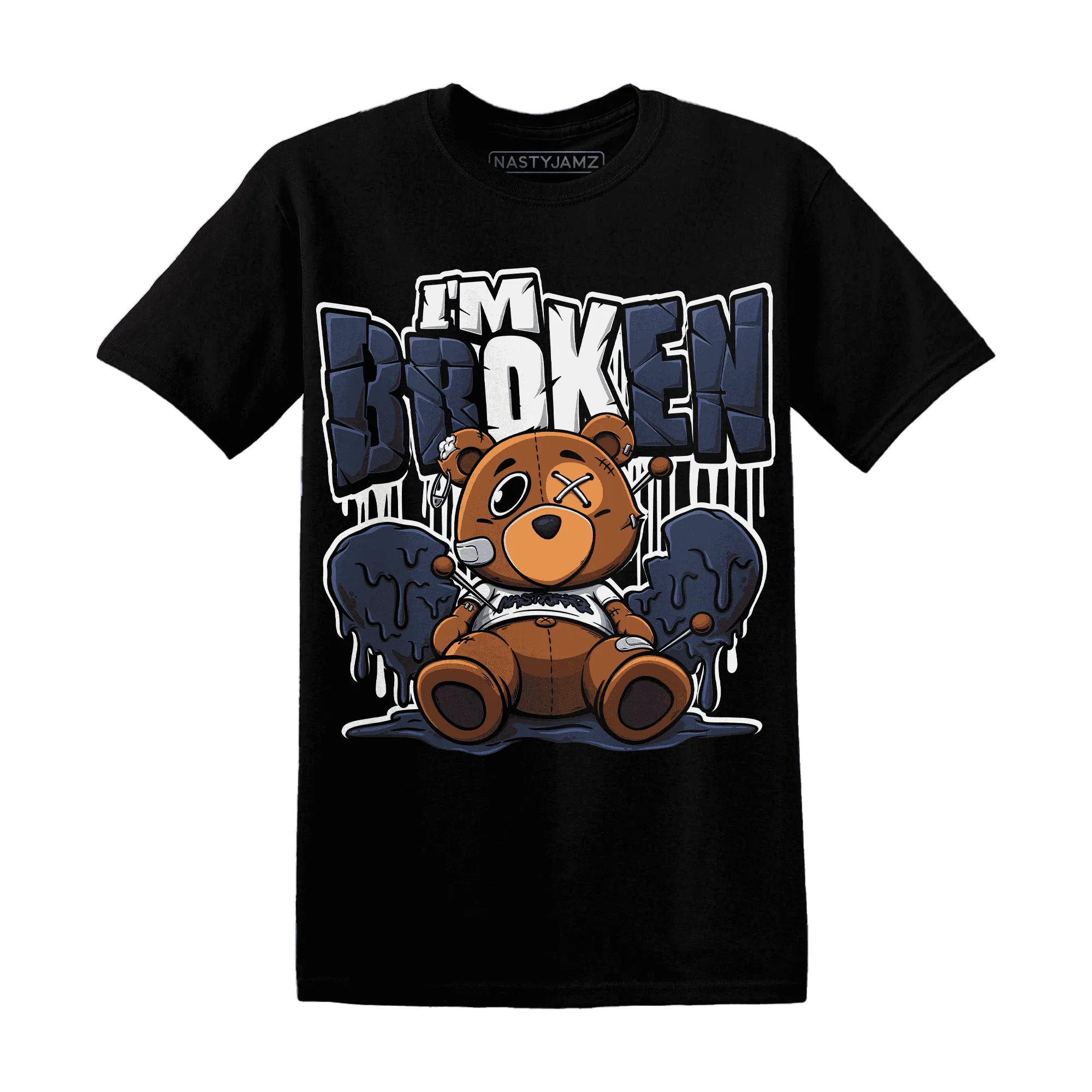 White-Navy-6s-T-Shirt-Match-Im-Broken-BER