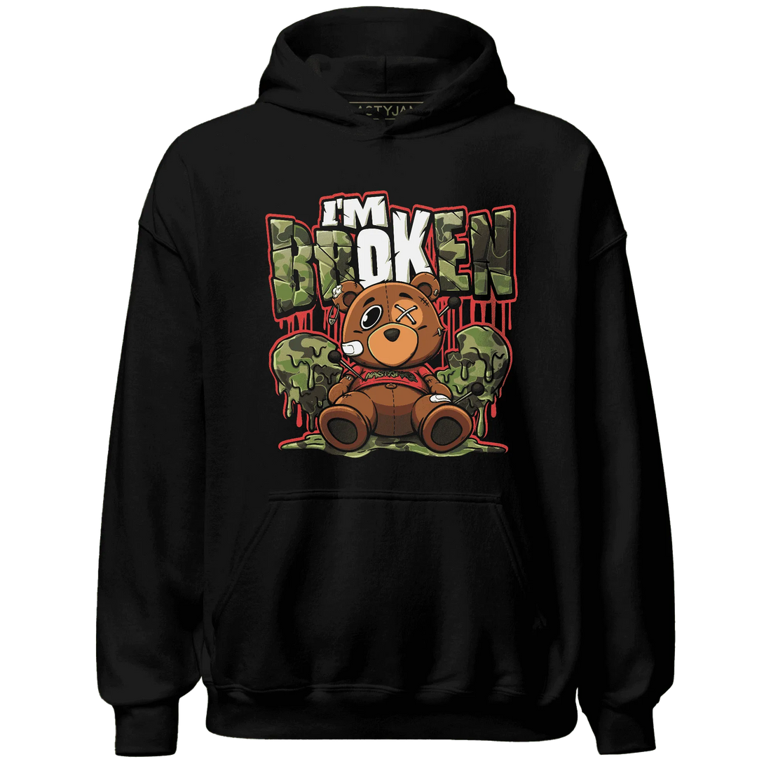 AM-90-Dark-Sage-Solar-Red-NastyJamz-Hoodie-Match-Im-Broken-BER