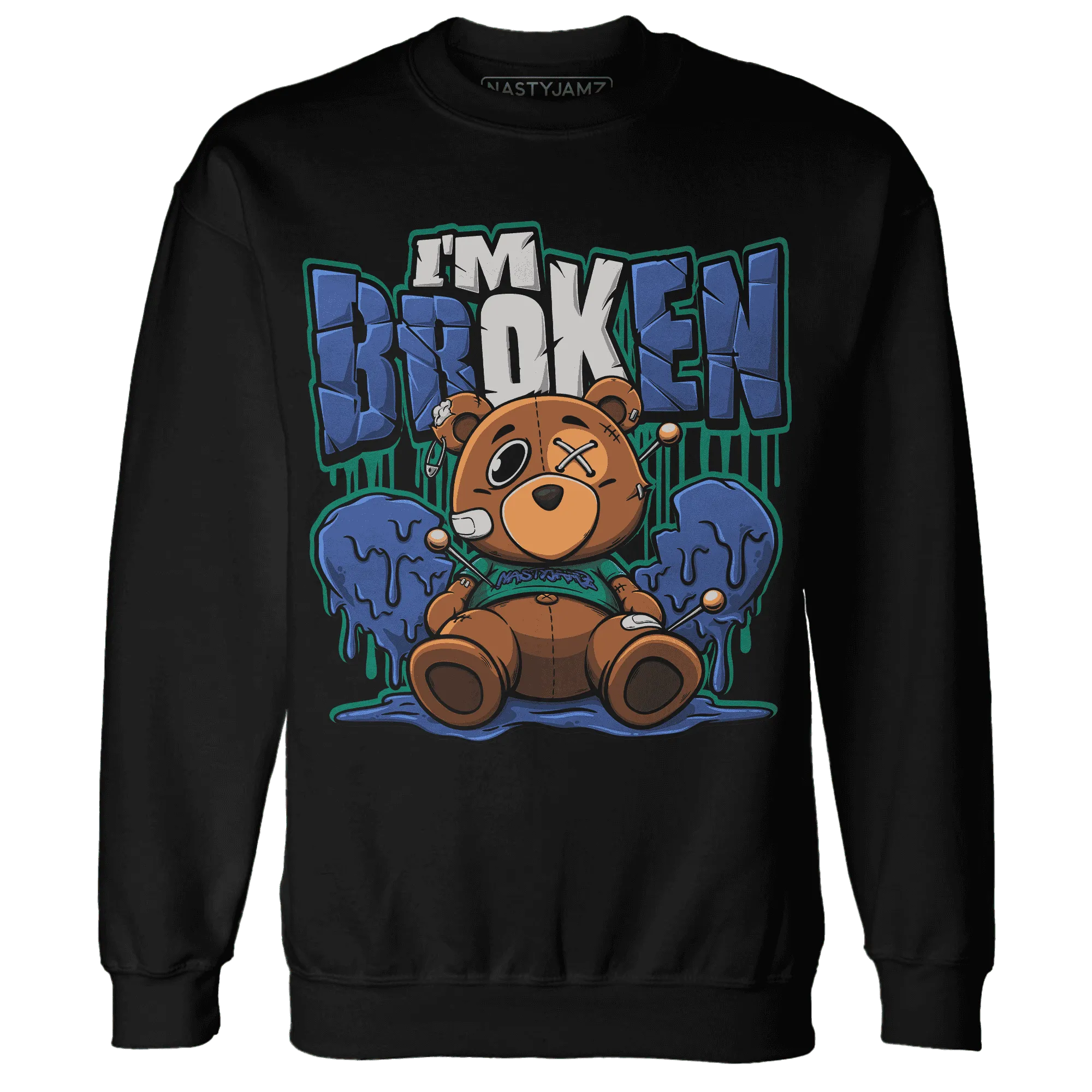 Dunk-Hyper-Royal-Malachite-NastyJamz-Sweatshirt-Match-Im-Broken-BER