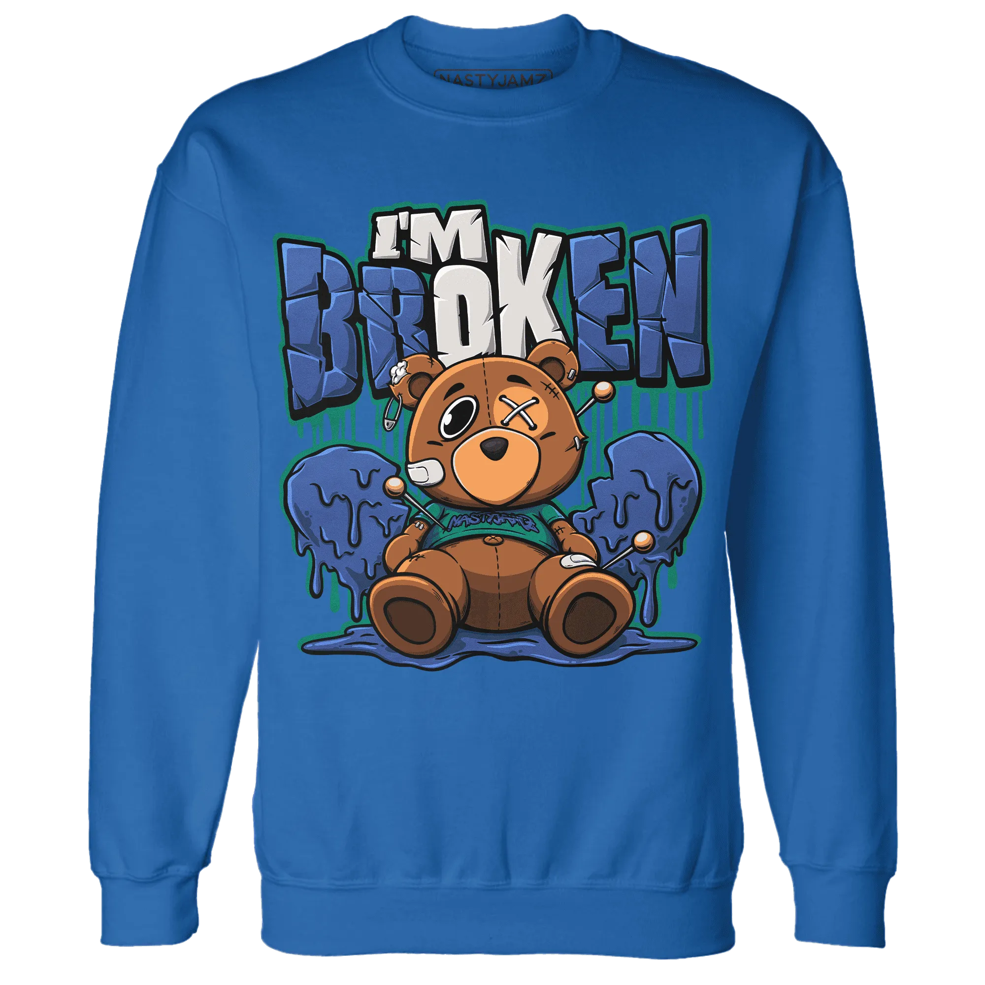 Dunk-Hyper-Royal-Malachite-NastyJamz-Sweatshirt-Match-Im-Broken-BER