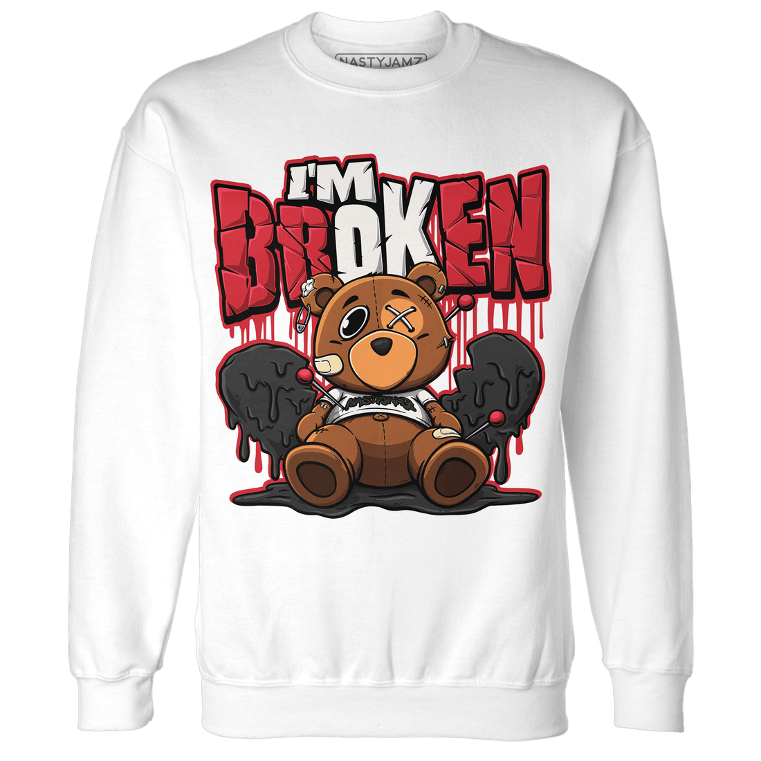 Jumman Jack University Red Sweatshirt Match Im Broken BER - NastyJamz