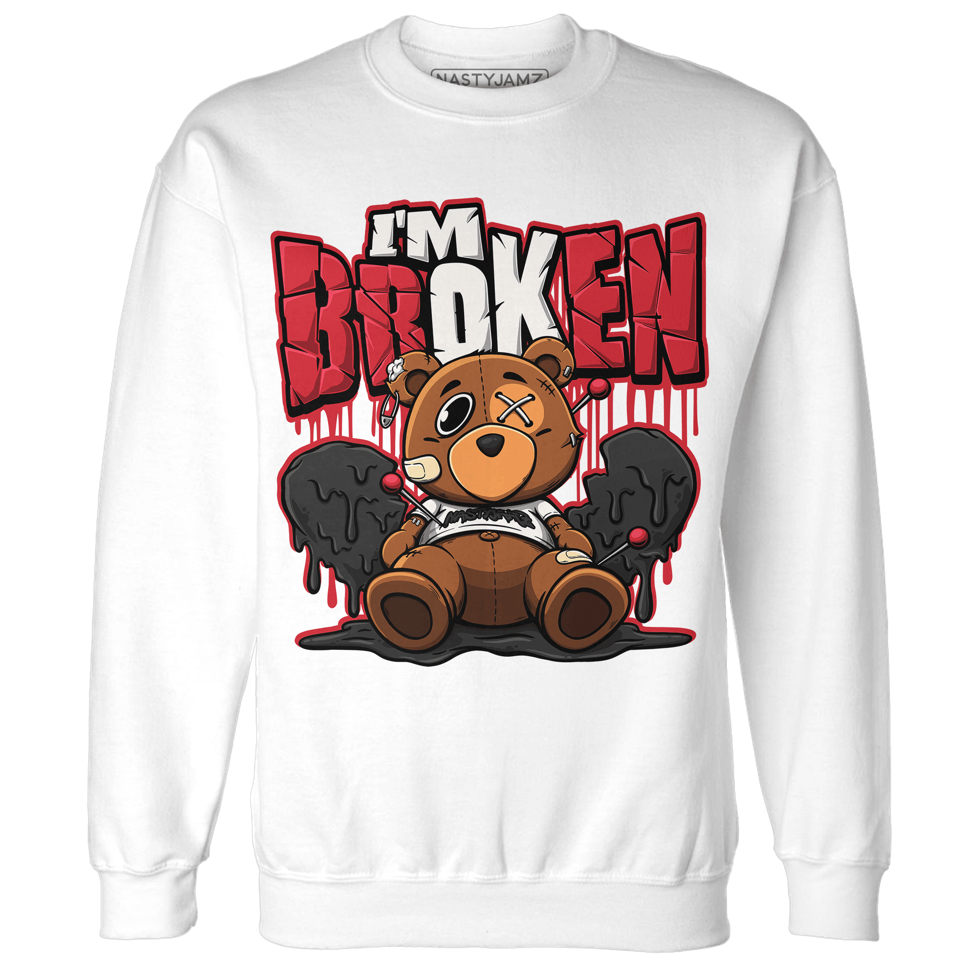 Jumman Jack University Red Sweatshirt Match Im Broken BER - NastyJamz