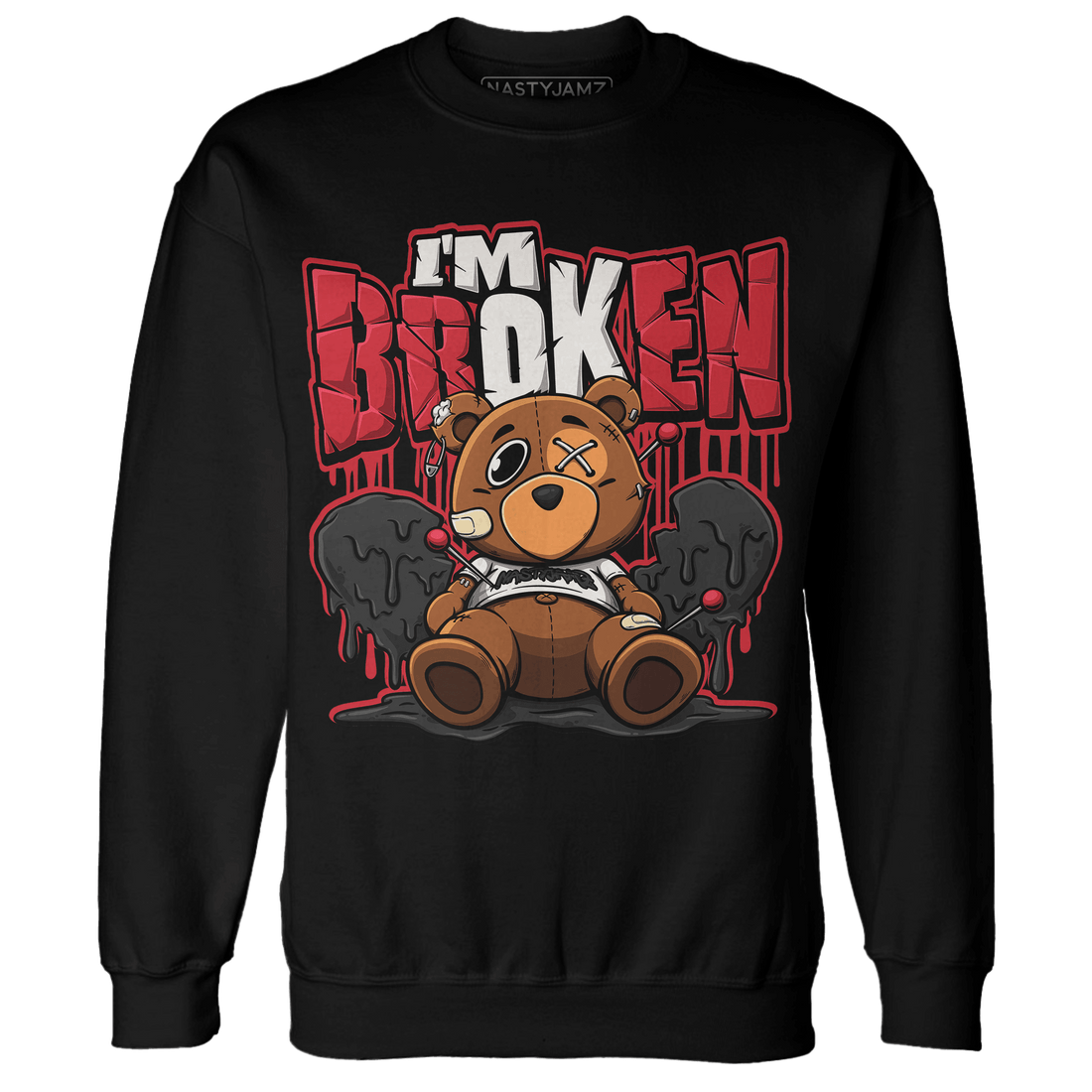 Jumman Jack University Red Sweatshirt Match Im Broken BER - NastyJamz