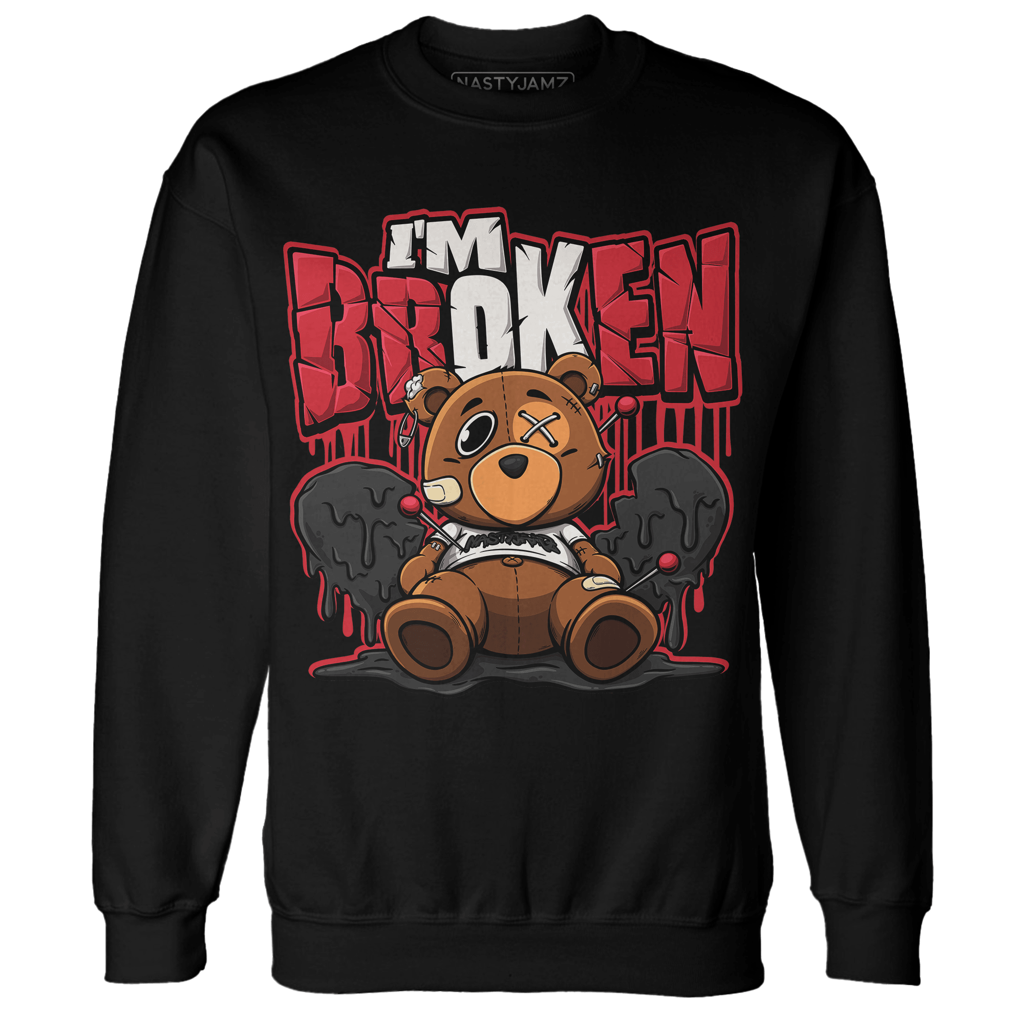 Jumman Jack University Red Sweatshirt Match Im Broken BER - NastyJamz