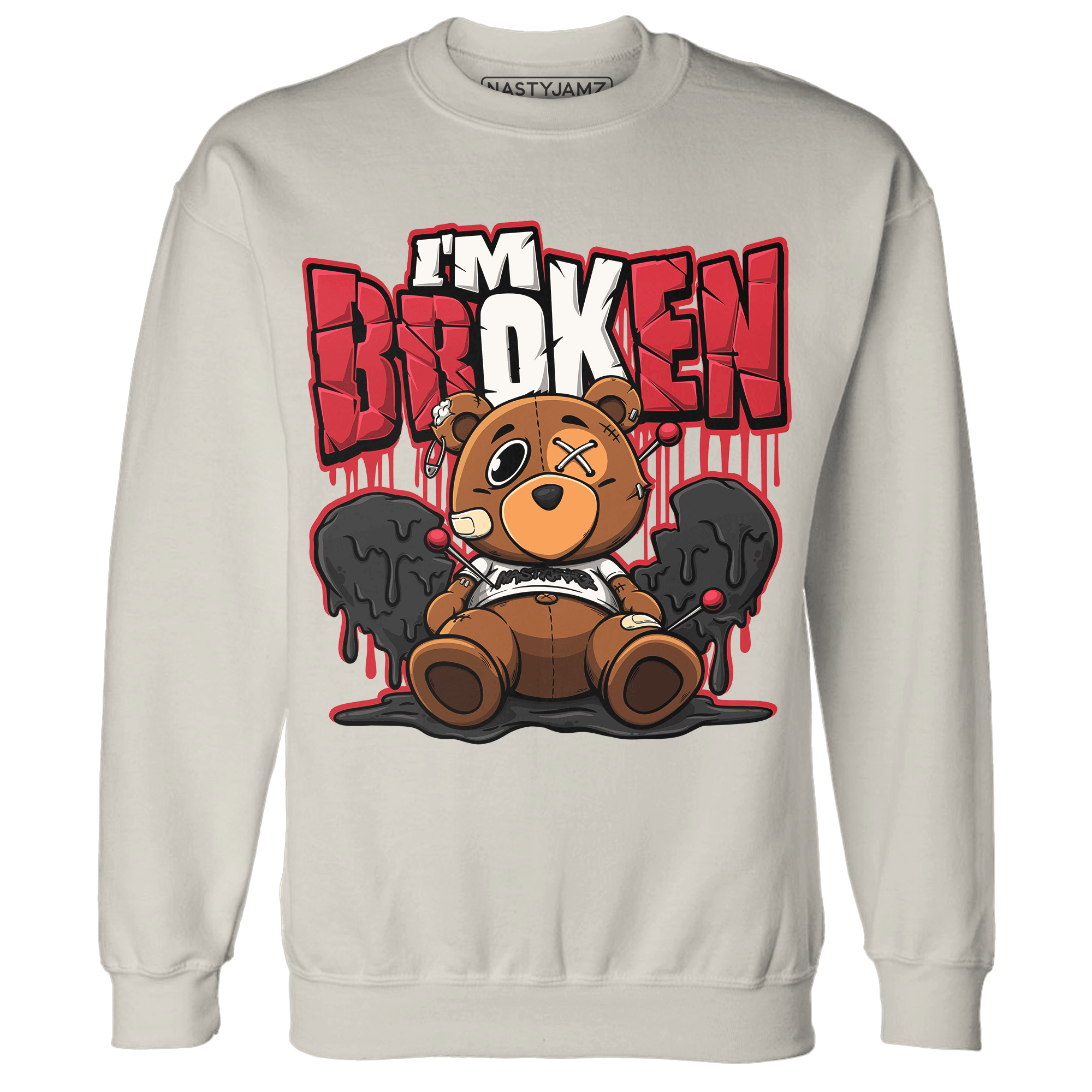 Jumman Jack University Red Sweatshirt Match Im Broken BER - NastyJamz