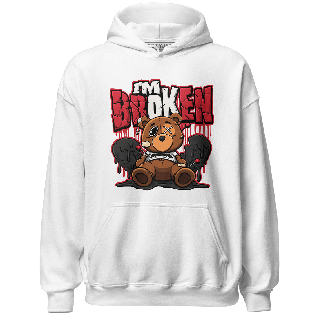 Jumman Jack University Red Hoodie Match Im Broken BER - NastyJamz