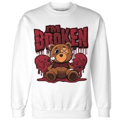 Cherry 12s Sweatshirt Match Im Broken BER - NastyJamz