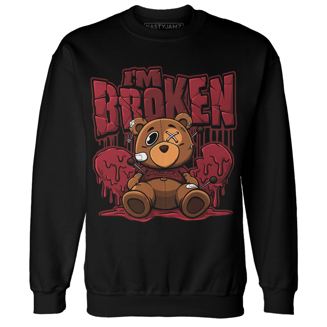 Cherry 12s Sweatshirt Match Im Broken BER - NastyJamz