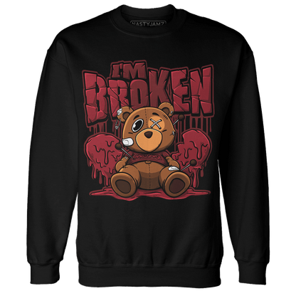 Cherry 12s Sweatshirt Match Im Broken BER - NastyJamz