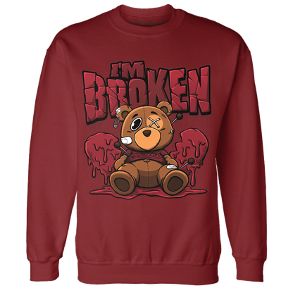 Cherry 12s Sweatshirt Match Im Broken BER - NastyJamz
