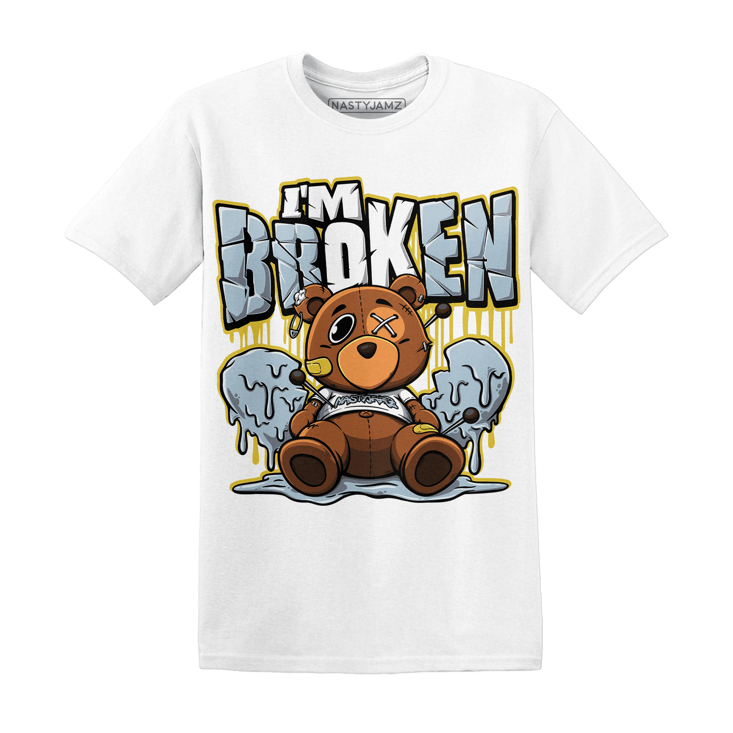 Blue Grey 13s T Shirt Im Broken BER - NastyJamz