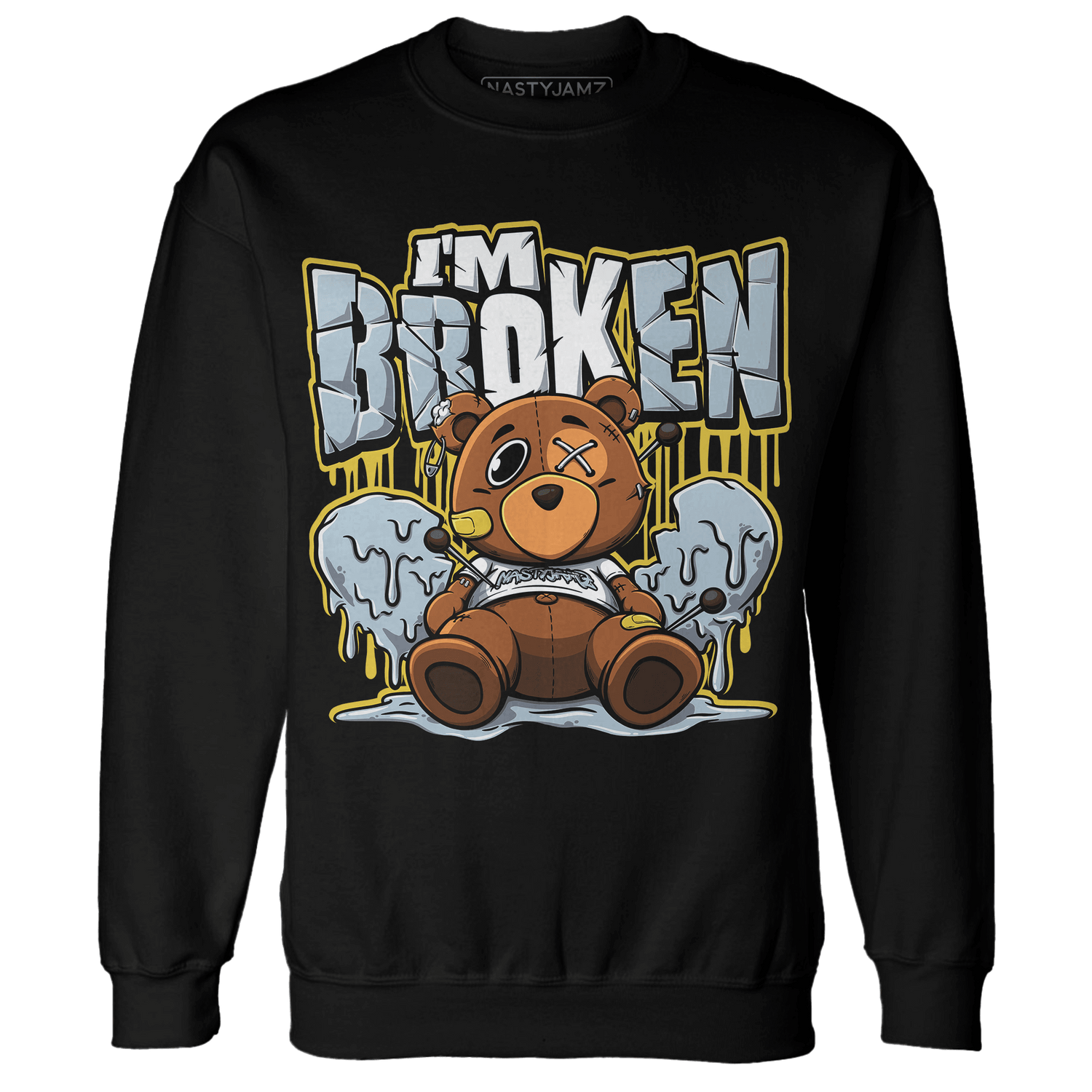 Blue Grey 13s Sweatshirt Match Im Broken BER - NastyJamz
