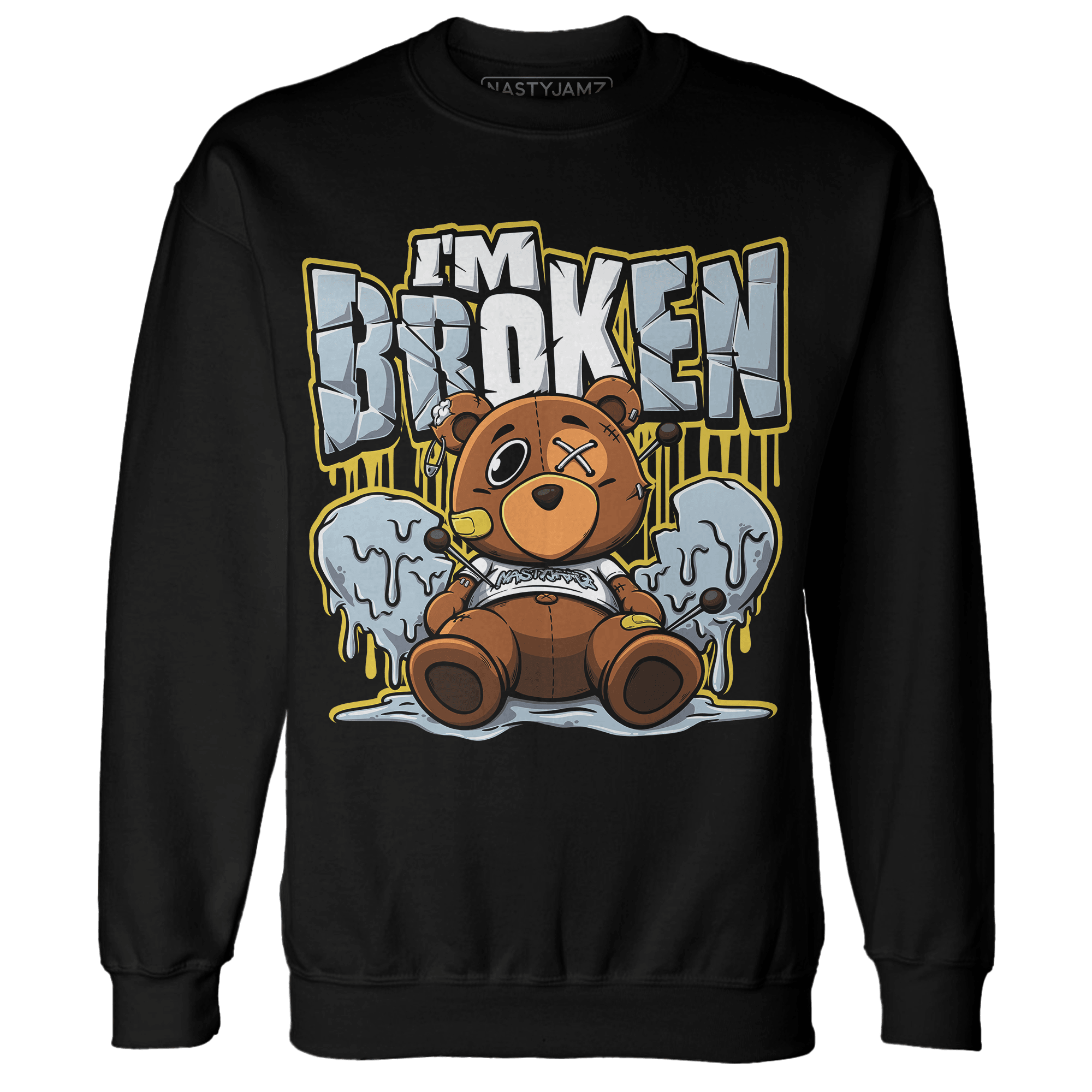 Blue Grey 13s Sweatshirt Match Im Broken BER - NastyJamz