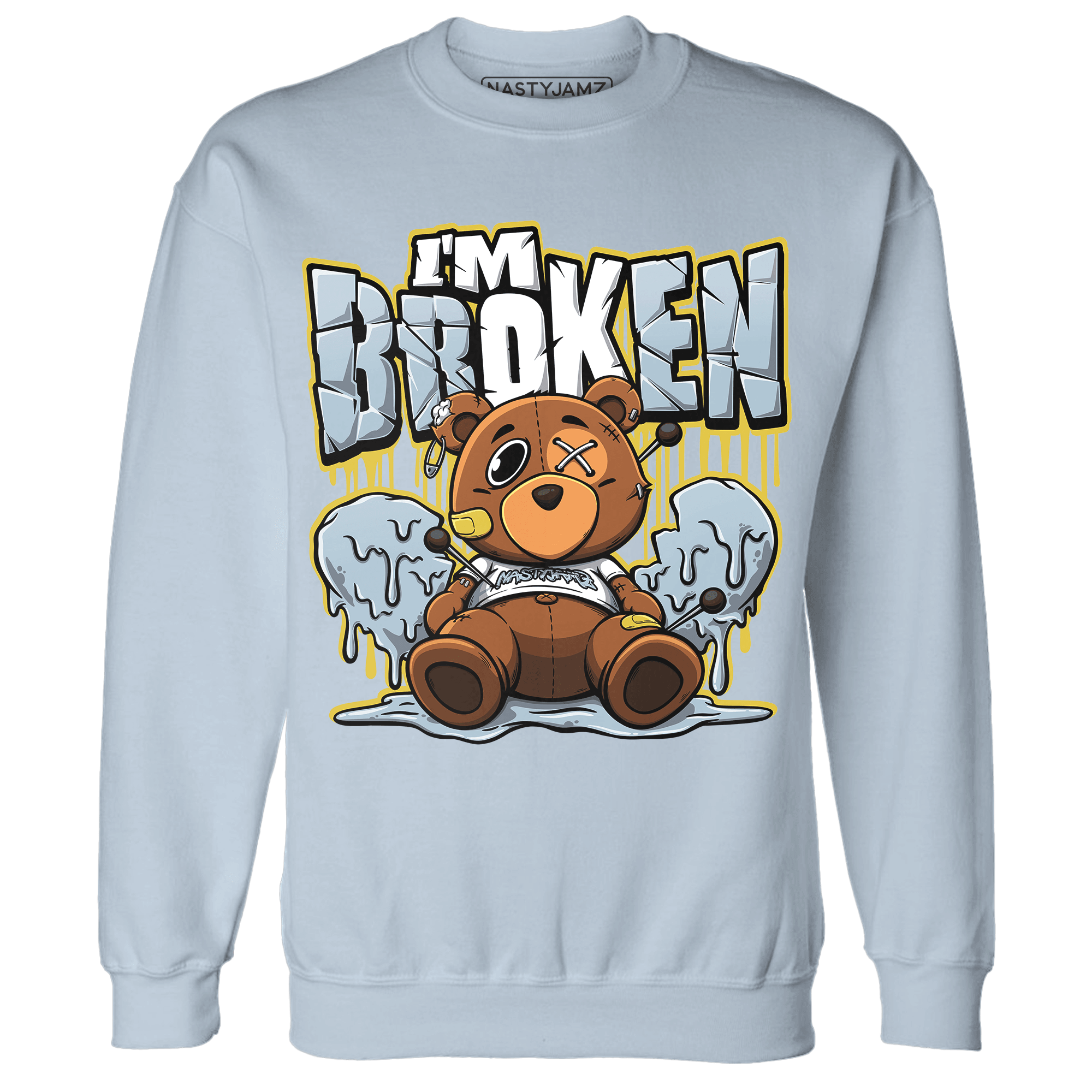 Blue Grey 13s Sweatshirt Match Im Broken BER - NastyJamz