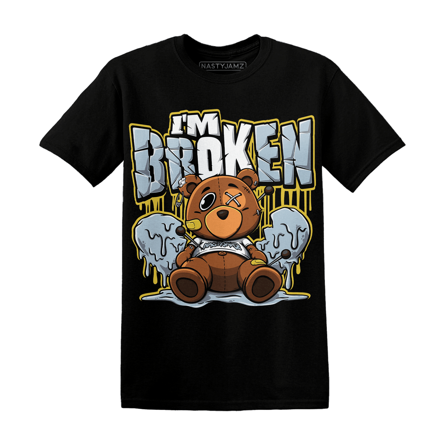 Blue Grey 13s T Shirt Im Broken BER - NastyJamz