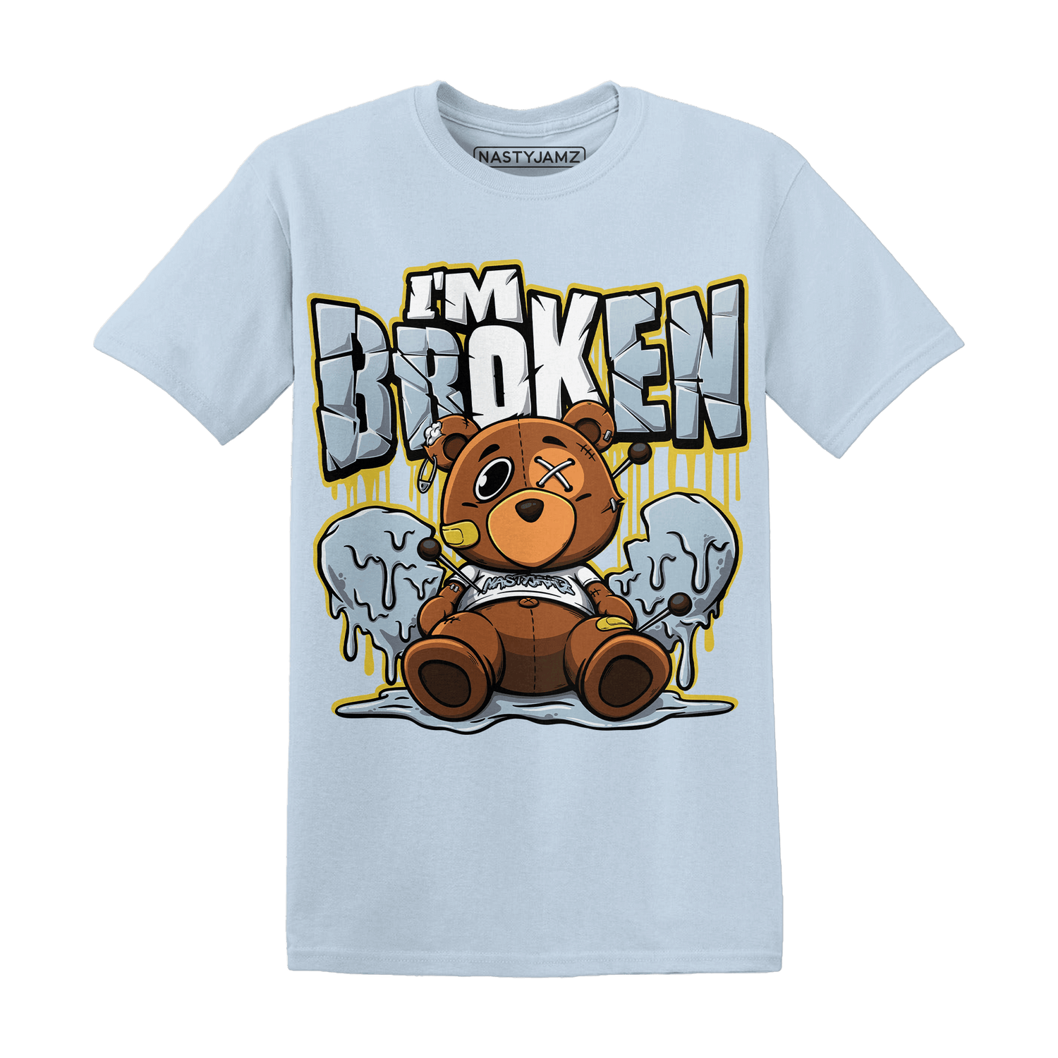 Blue Grey 13s T Shirt Im Broken BER - NastyJamz