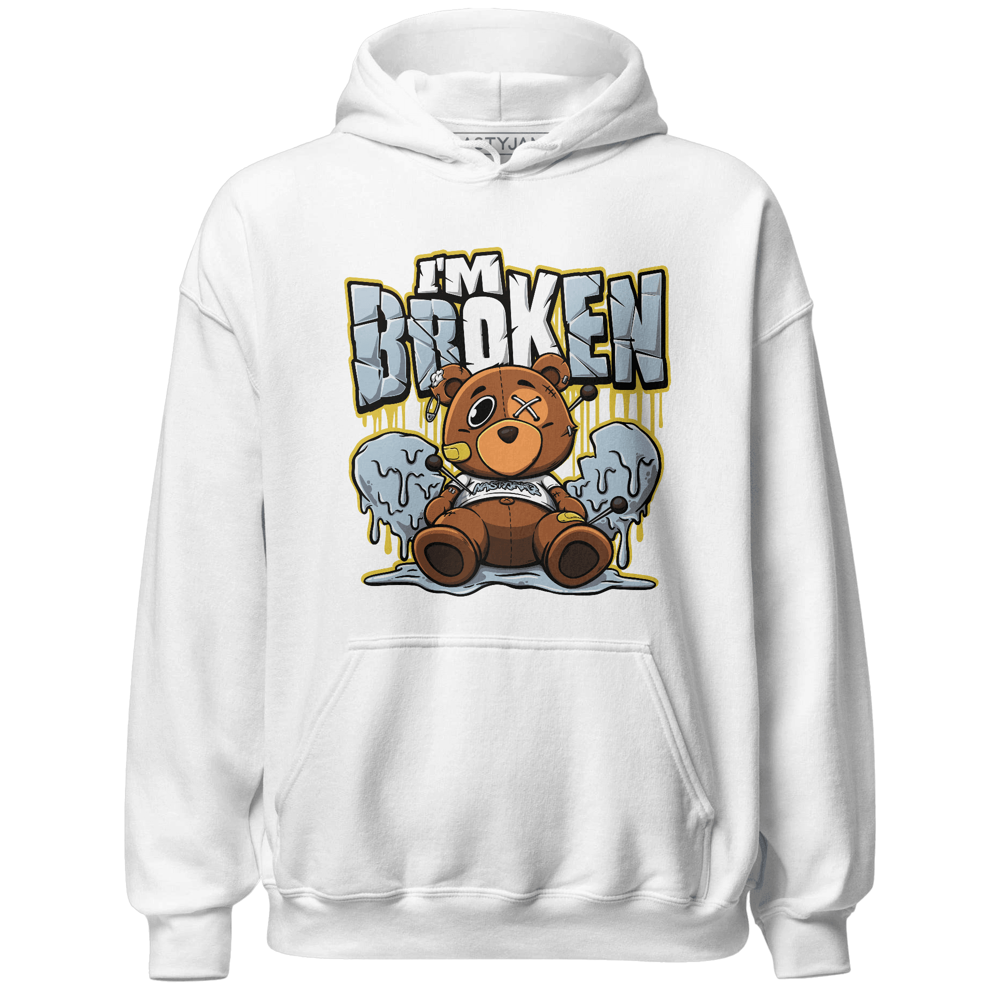Blue Grey 13s Hoodie Match Im Broken BER - NastyJamz