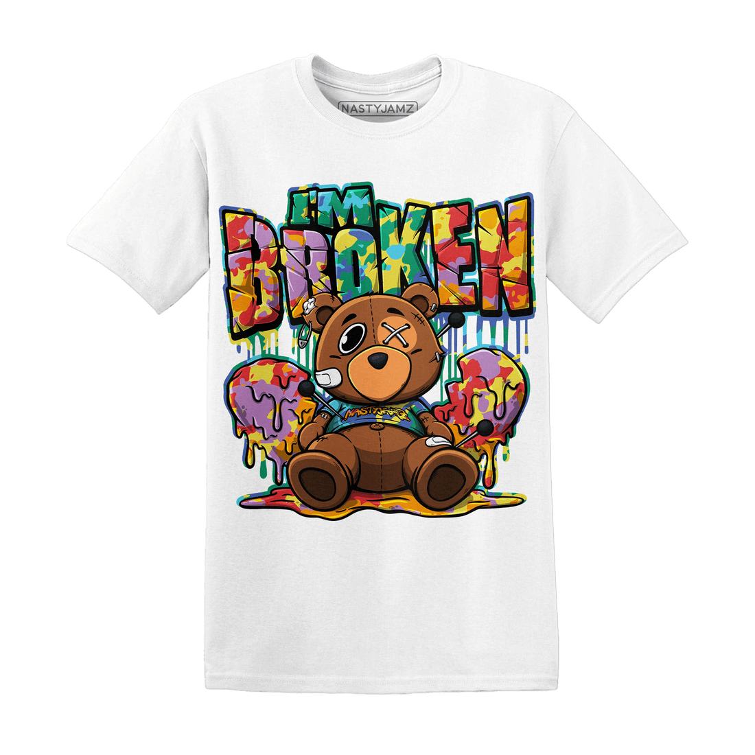 Mid GS Six Championships 1s T Shirt Im Broken BER - NastyJamz