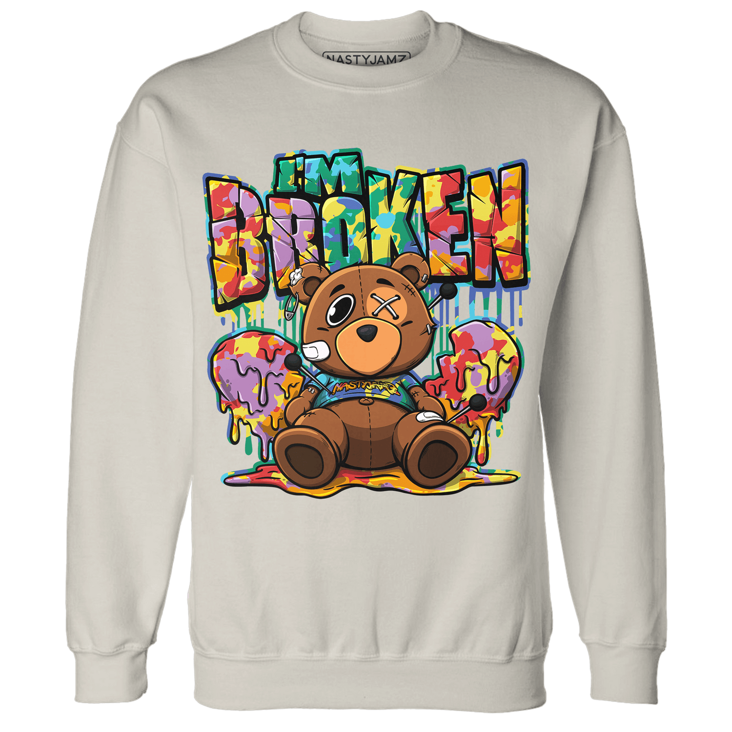 Mid GS Six Championships 1s Sweatshirt Match Im Broken BER - NastyJamz
