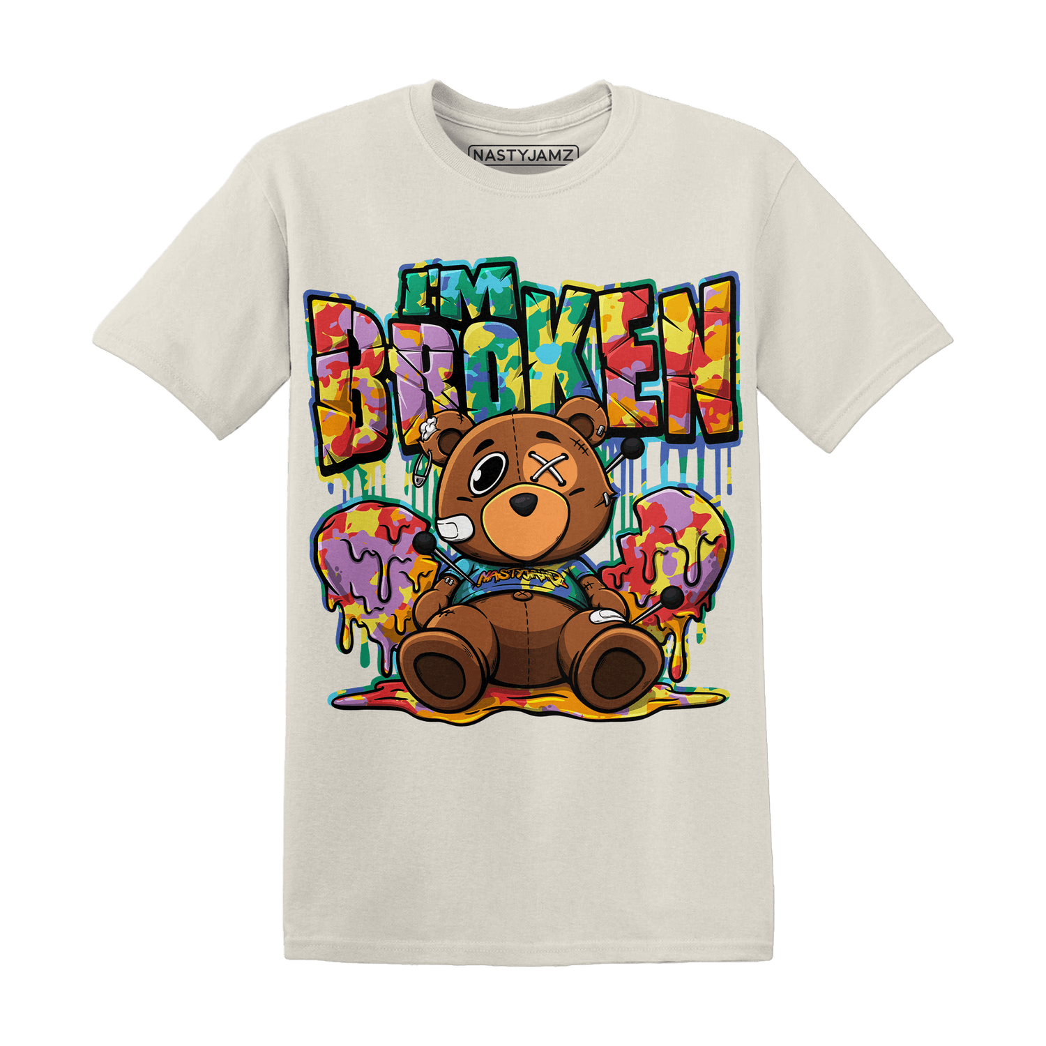 Mid GS Six Championships 1s T Shirt Im Broken BER - NastyJamz
