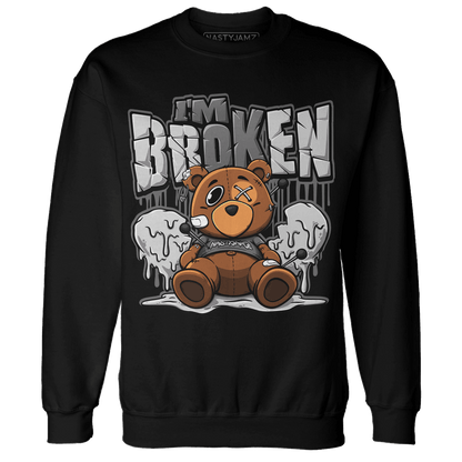 Retro High OG Black White 1s Sweatshirt Match Im Broken BER - NastyJamz